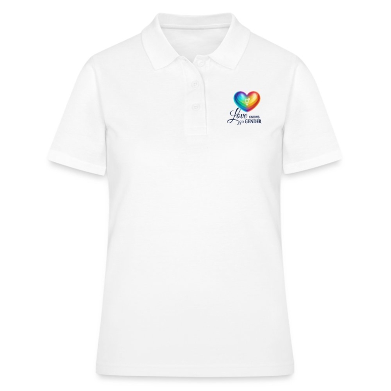 love-knows-no-gender-frauen-polo-shirt-weiss