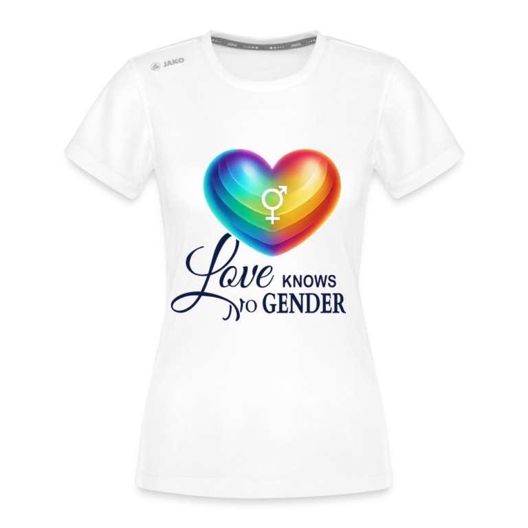 love-knows-no-gender-jako-frauen-t-shirt-run-20-weiss