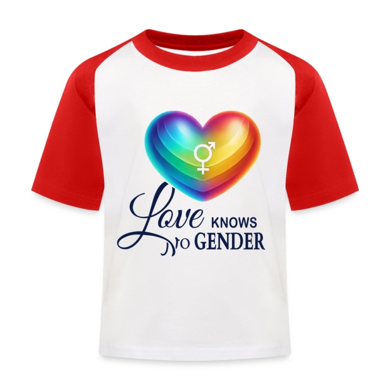 love-knows-no-gender-kinder-baseball-t-shirt-weiss-rot