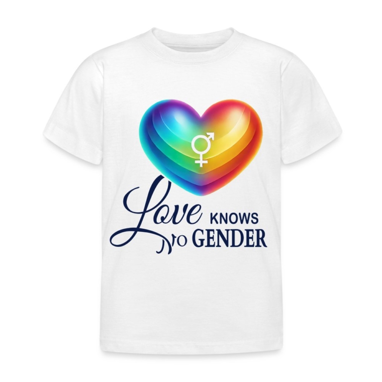 love-knows-no-gender-kinder-t-shirt-weiss