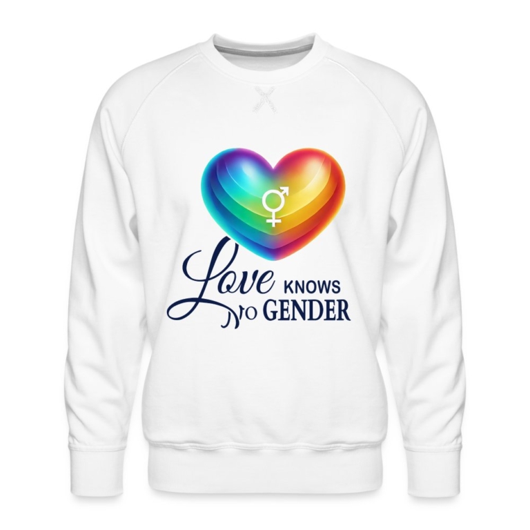 love-knows-no-gender-maenner-premium-pullover-weiss
