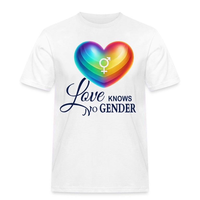 love-knows-no-gender-maenner-workwear-t-shirt-weiss