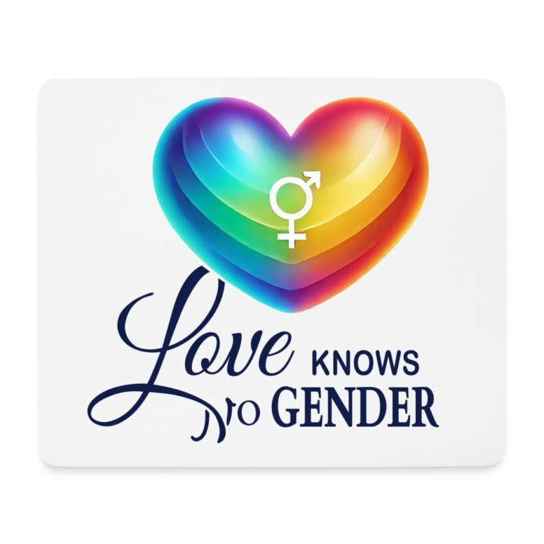 love-knows-no-gender-mousepad-querformat-weiss