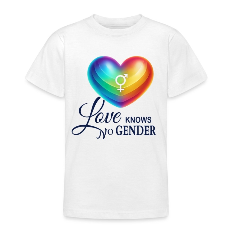 love-knows-no-gender-teenager-t-shirt-weiss