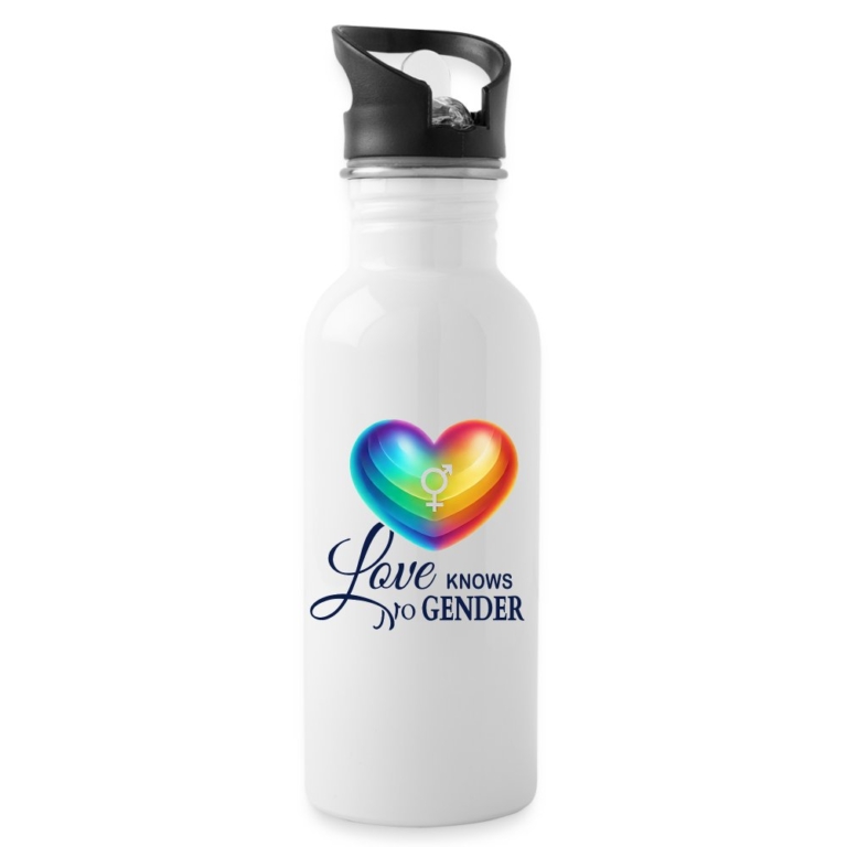love-knows-no-gender-trinkflasche-mit-integriertem-trinkhalm-weiss