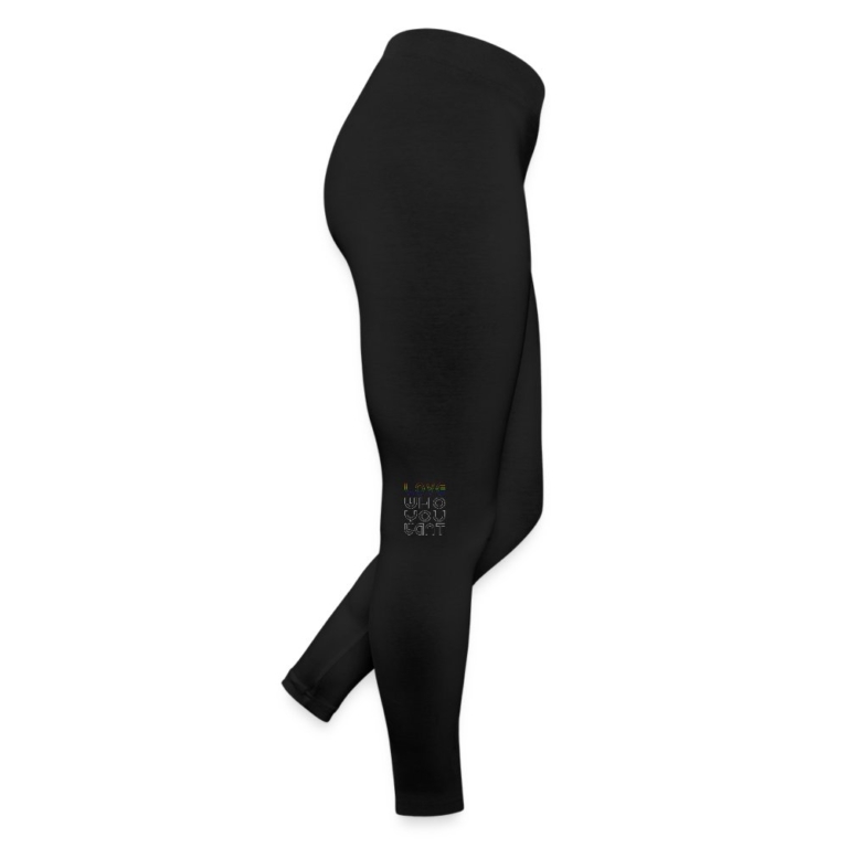 love-who-you-want-frauen-jersey-leggings-schwarz