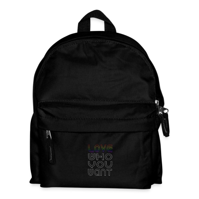 love-who-you-want-kinder-rucksack-schwarz