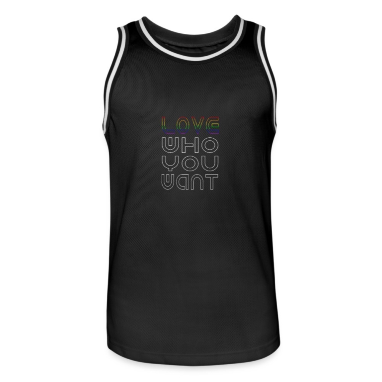love-who-you-want-maenner-basketball-trikot-schwarz-weiss