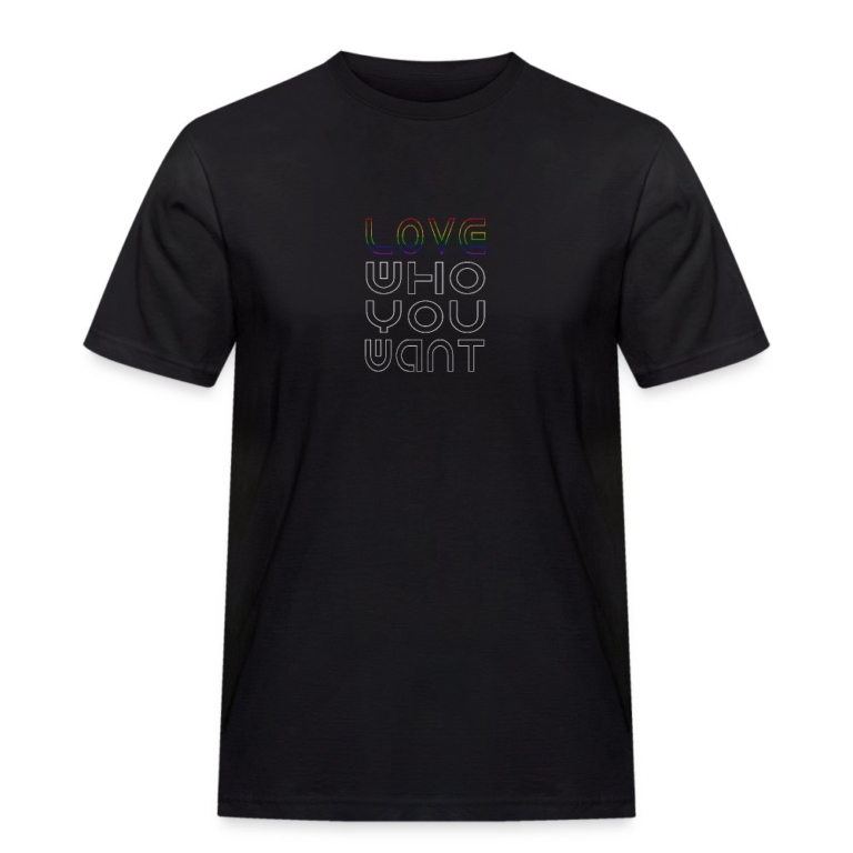 love-who-you-want-maenner-workwear-t-shirt-schwarz
