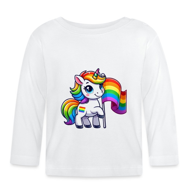 magisches-einhorn-der-vielfalt-baby-bio-langarmshirt-weiss