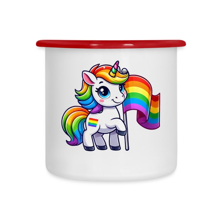 magisches-einhorn-der-vielfalt-emaille-tasse-weiss-rot