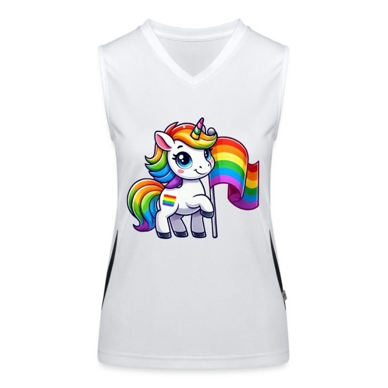 magisches-einhorn-der-vielfalt-funktionelles-kontrast-tank-top-fuer-frauen-weiss-schwarz