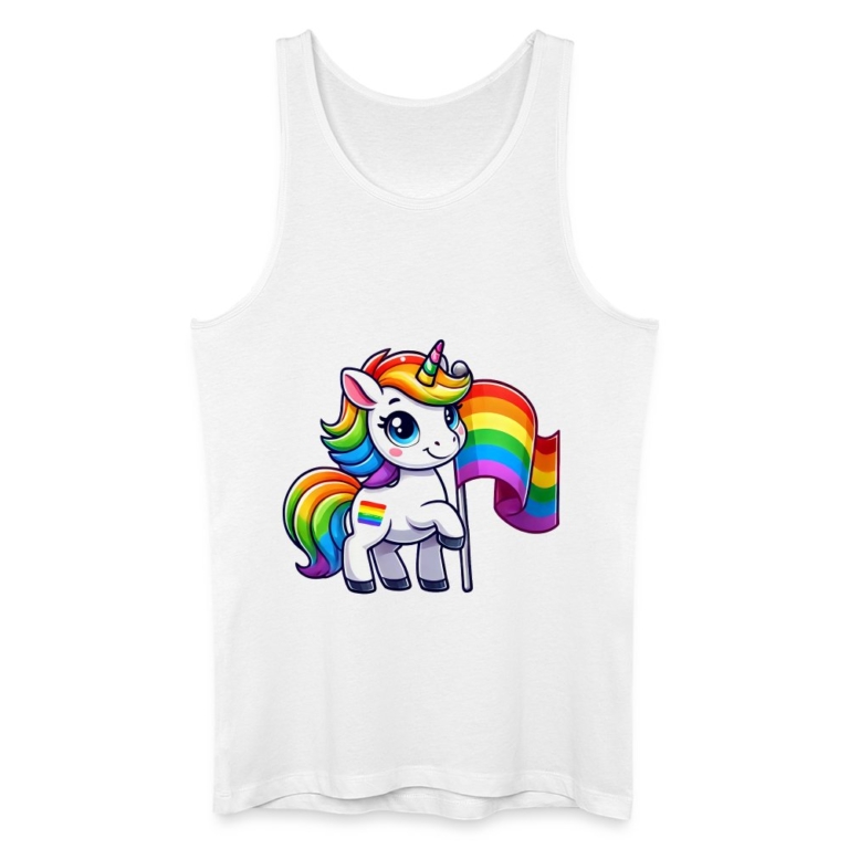 magisches-einhorn-der-vielfalt-maenner-bio-tank-top-weiss