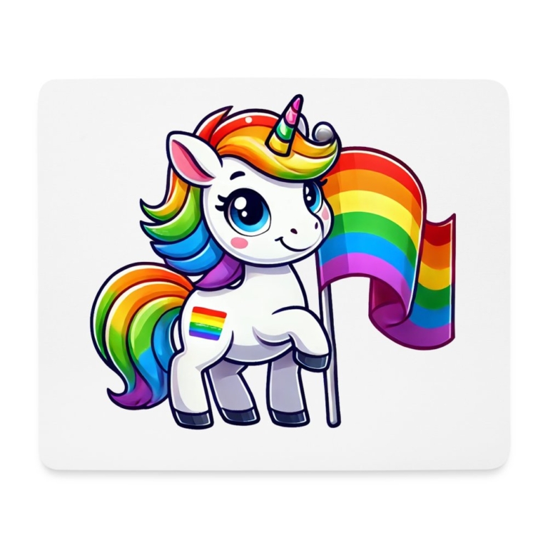 magisches-einhorn-der-vielfalt-mousepad-querformat-weiss