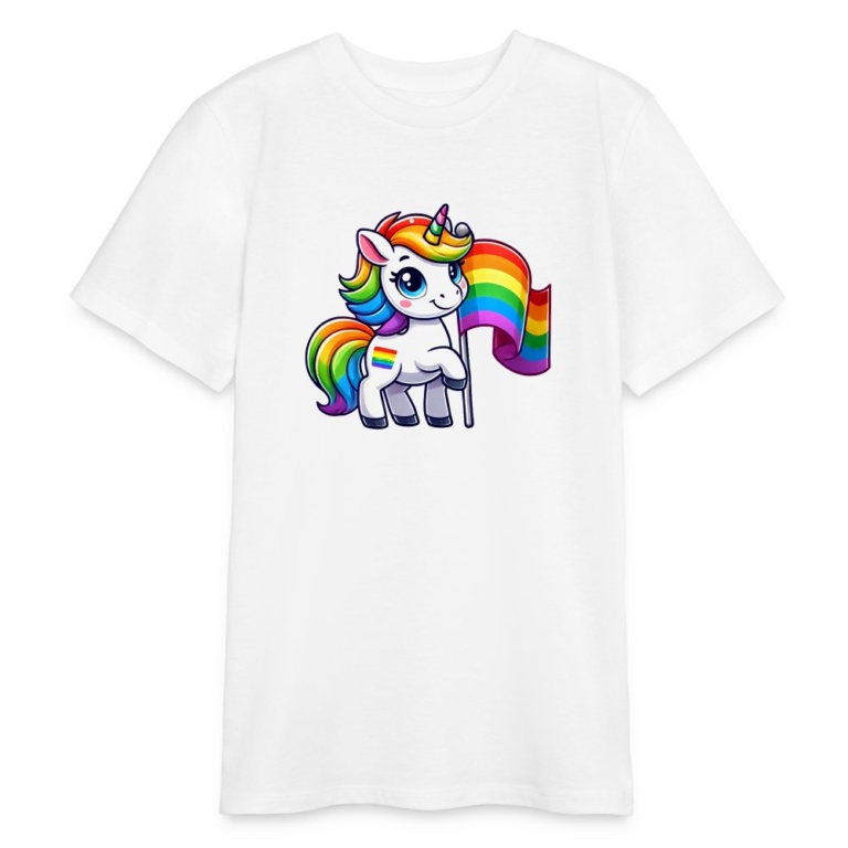 magisches-einhorn-der-vielfalt-stanleystella-bio-teenager-t-shirt-mini-creator-weiss