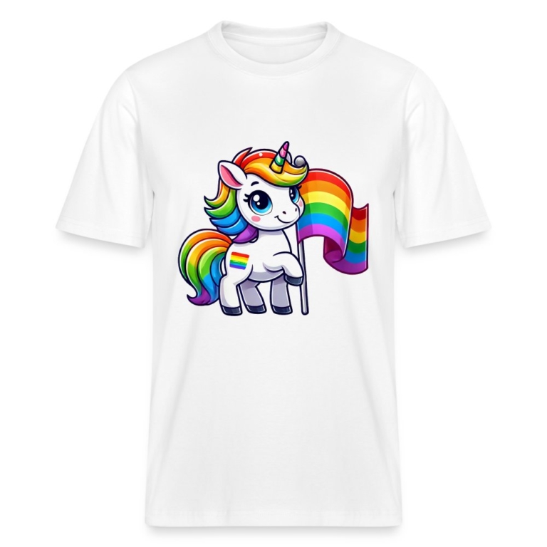 magisches-einhorn-der-vielfalt-stanleystella-relaxed-fit-unisex-bio-t-shirt-sparker-weiss