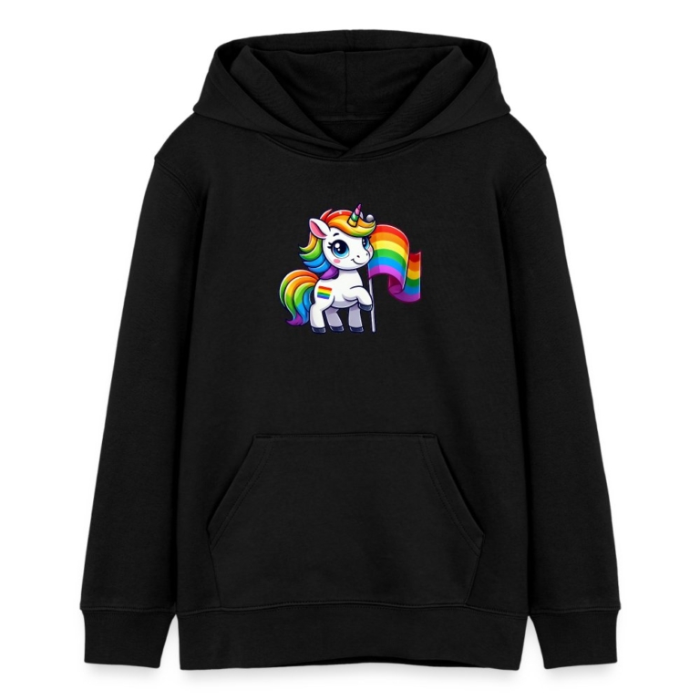 magisches-einhorn-der-vielfalt-stanleystella-teenager-bio-hoodie-mini-cruiser-schwarz