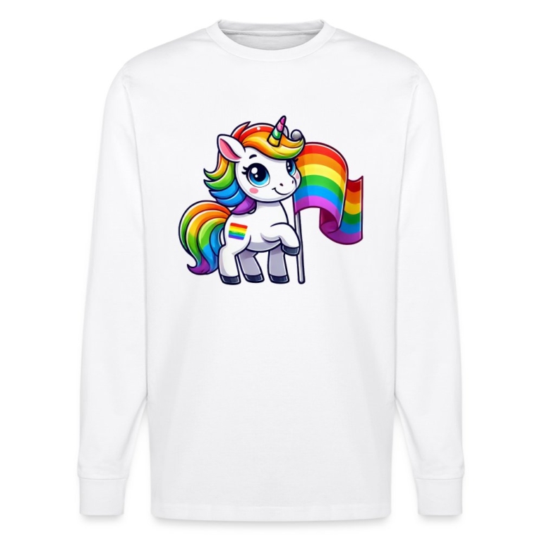 magisches-einhorn-der-vielfalt-stanleystella-unisex-bio-langarmshirt-shifts-dry-weiss