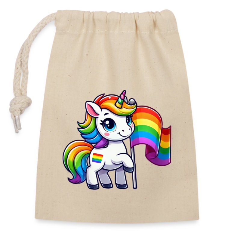 magisches-einhorn-der-vielfalt-verschliessbarer-geschenkbeutel-aus-baumwolle-14x20cm-natur
