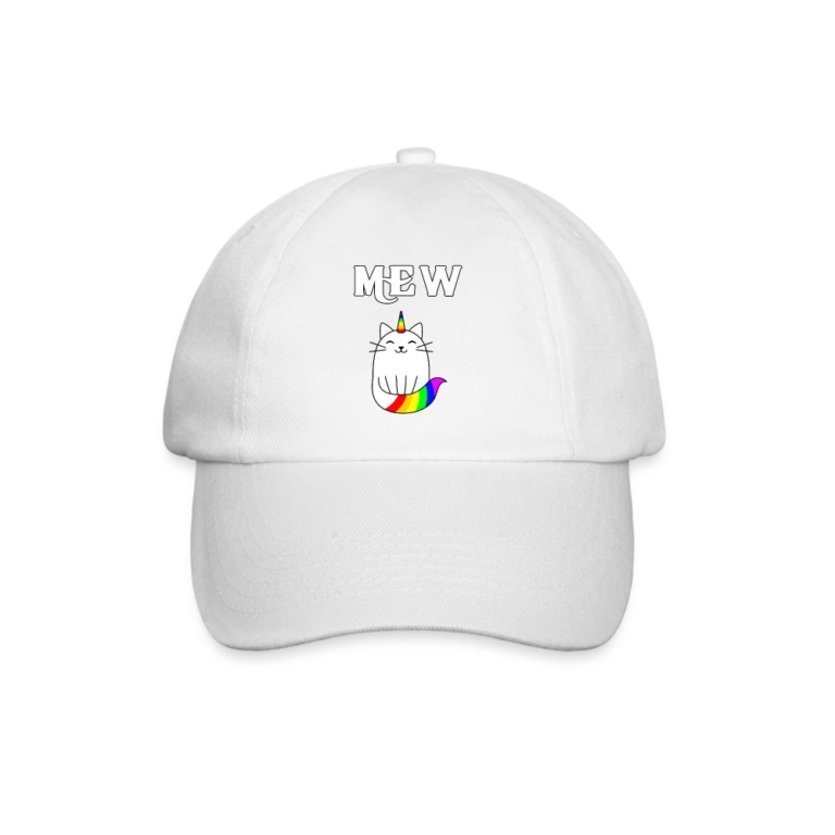 mewnicorn-baseballkappe-weiss-weiss
