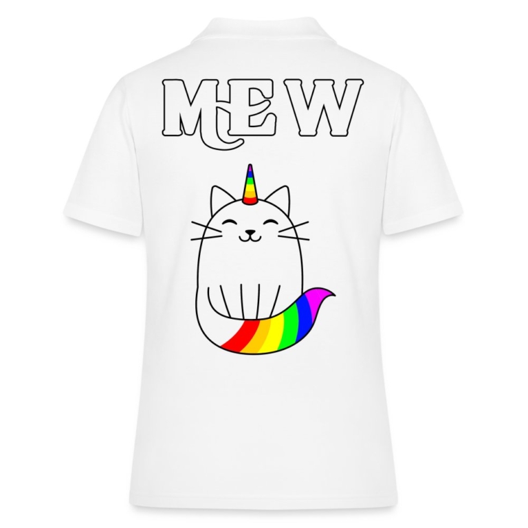 mewnicorn-frauen-polo-shirt-weiss