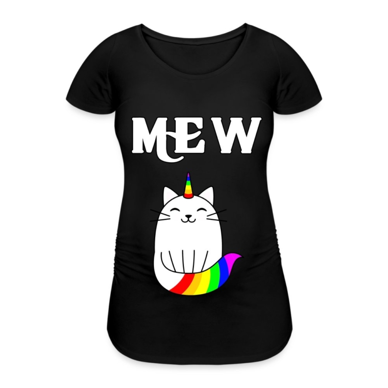 mewnicorn-frauen-schwangerschafts-t-shirt-schwarz
