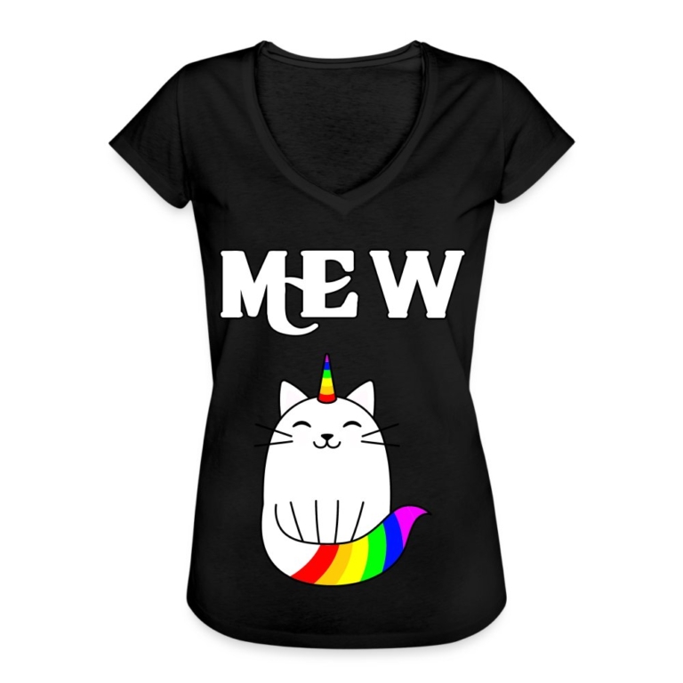 mewnicorn-frauen-vintage-t-shirt-schwarz