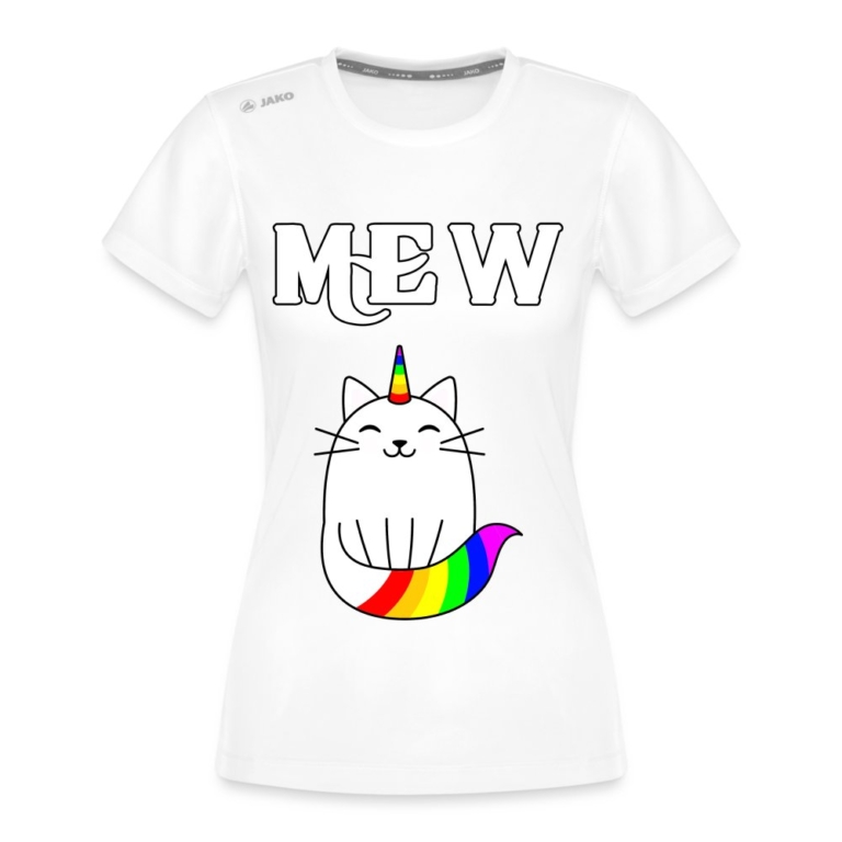 mewnicorn-jako-frauen-t-shirt-run-20-weiss