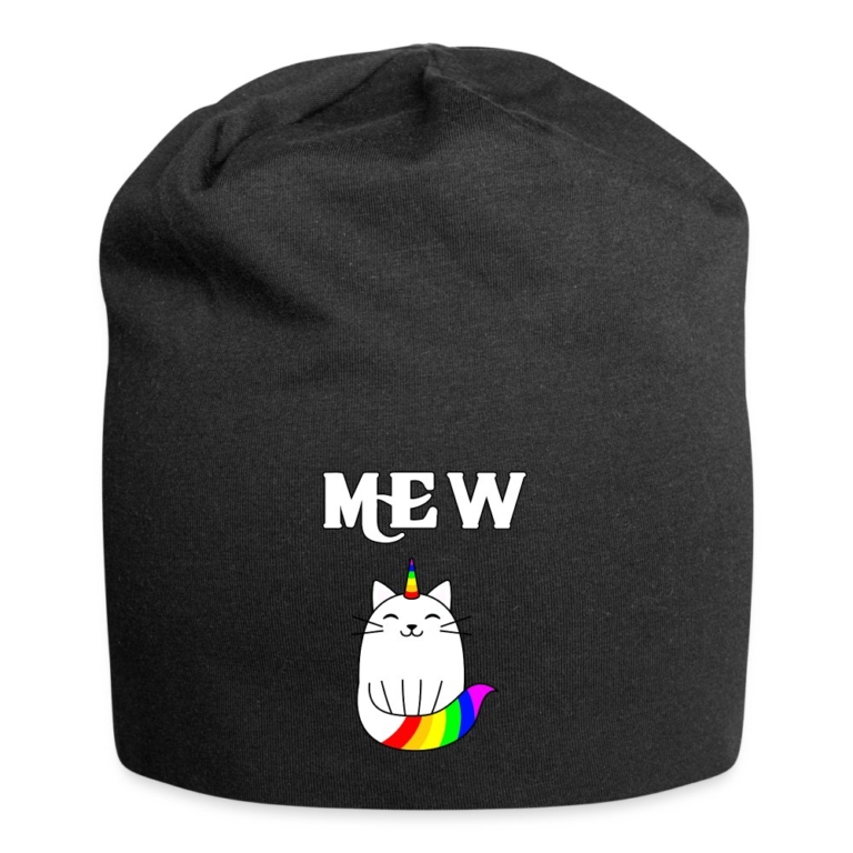 mewnicorn-jersey-beanie-schwarz