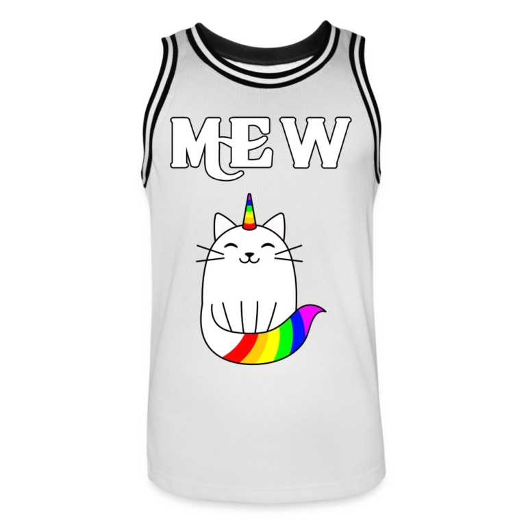 mewnicorn-maenner-basketball-trikot-weiss-schwarz