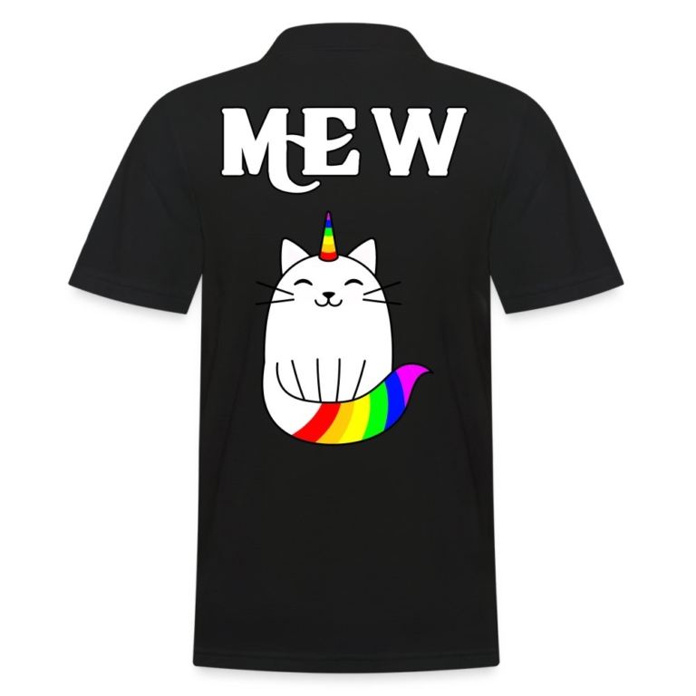 mewnicorn-maenner-poloshirt-schwarz