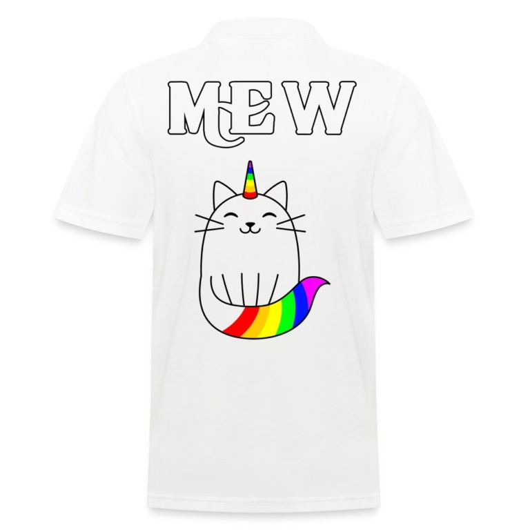 mewnicorn-maenner-poloshirt-weiss