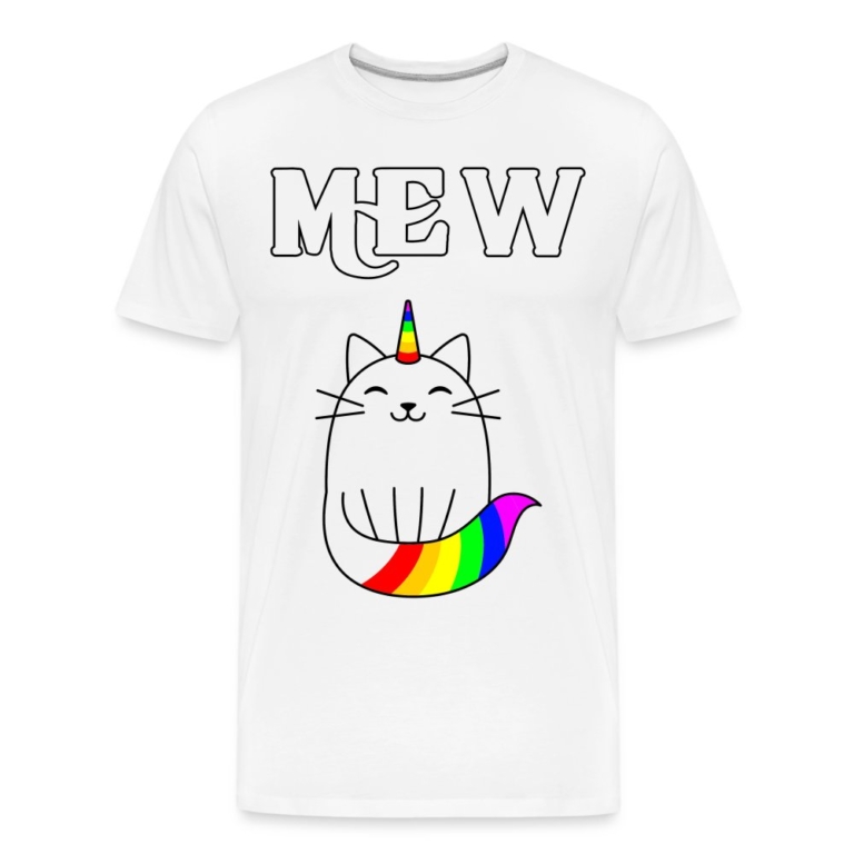 mewnicorn-maenner-premium-bio-t-shirt-weiss
