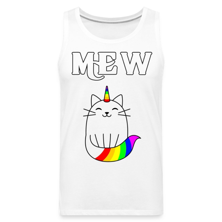 mewnicorn-maenner-premium-tank-top-weiss