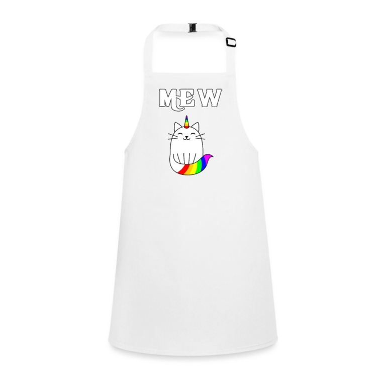 mewnicorn-schuerze-fuer-kinder-weiss