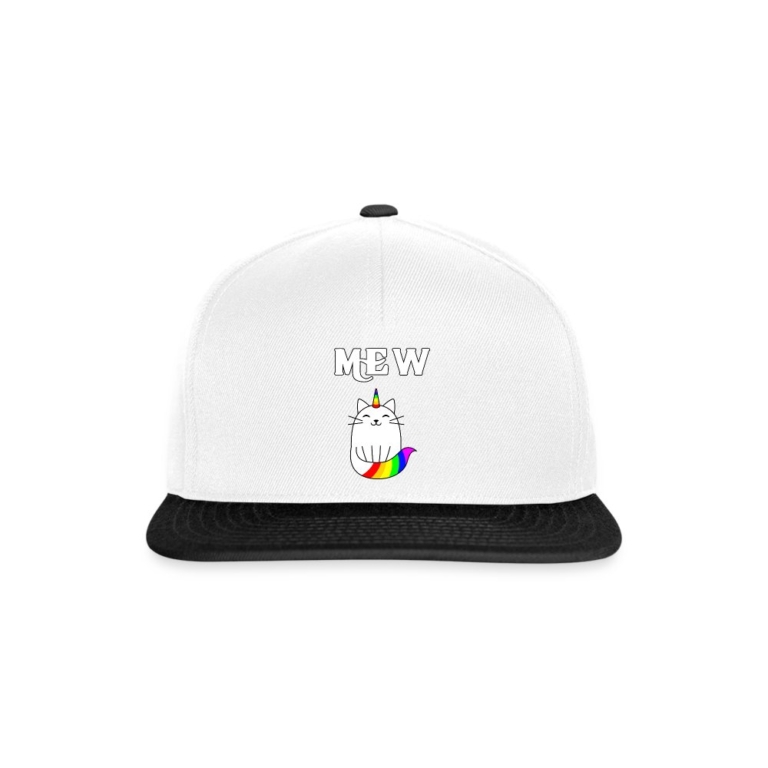 mewnicorn-snapback-cap-weiss-schwarz
