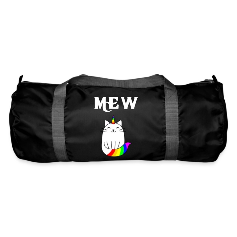 mewnicorn-sporttasche-schwarz