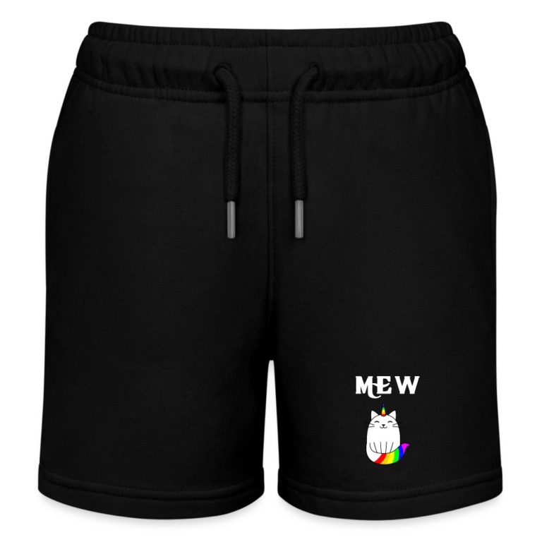 mewnicorn-stanleystella-kinder-bio-joggingshorts-mini-bolter-schwarz