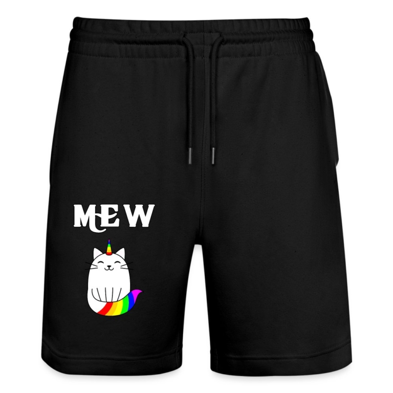 mewnicorn-stanleystella-unisex-bio-joggingshorts-trainer-schwarz