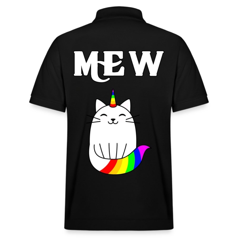 mewnicorn-stanleystella-unisex-bio-poloshirt-prepster-schwarz