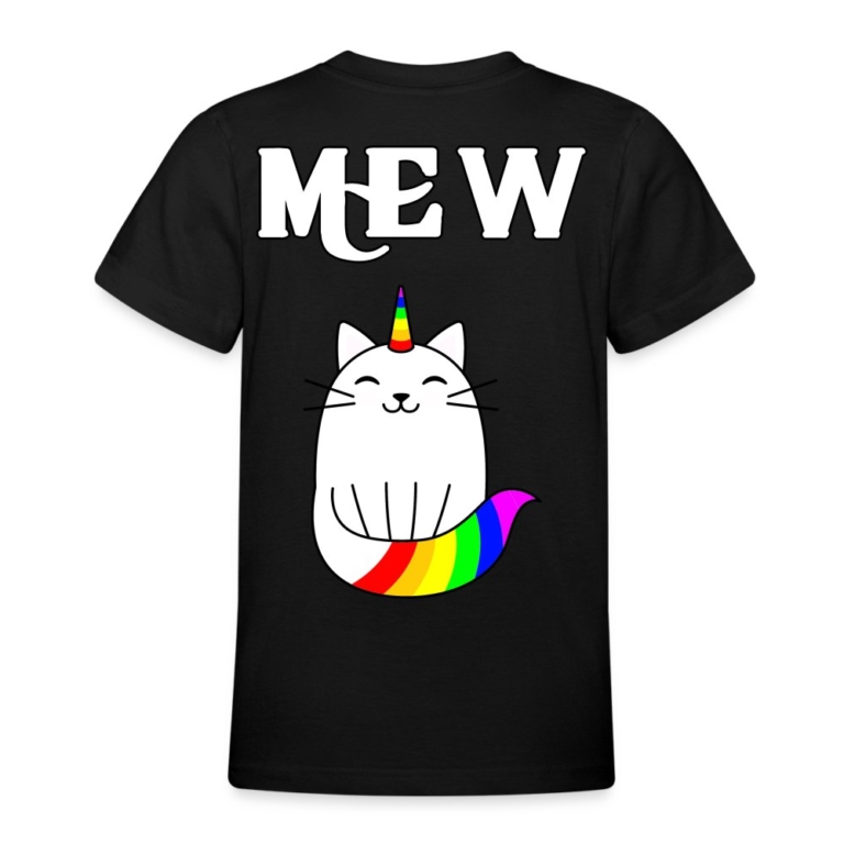 mewnicorn-teenager-t-shirt-schwarz
