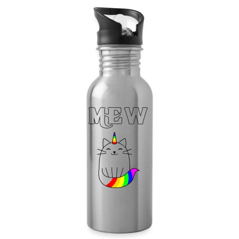 mewnicorn-trinkflasche-mit-integriertem-trinkhalm-lightsilver
