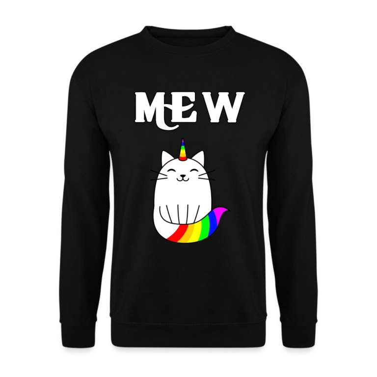 mewnicorn-unisex-pullover-schwarz