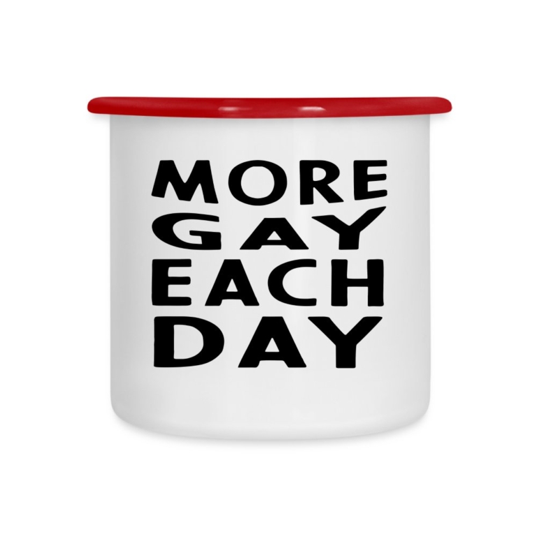 more-gay-each-day-emaille-tasse-weiss-rot