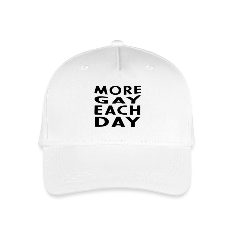 more-gay-each-day-kinder-bio-basecap-weiss