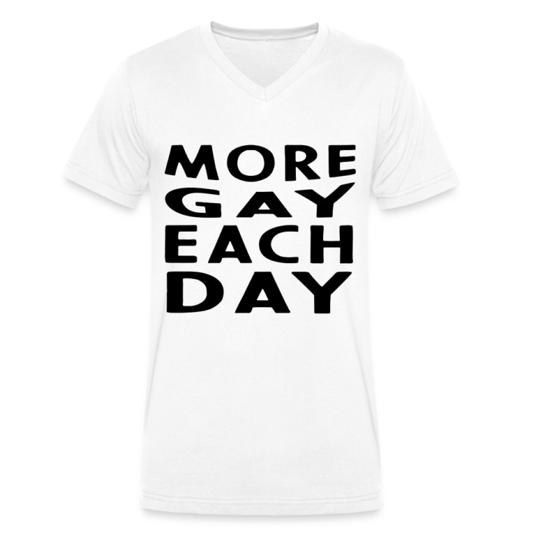 more-gay-each-day-stanleystella-maenner-bio-t-shirt-mit-v-ausschnitt-weiss