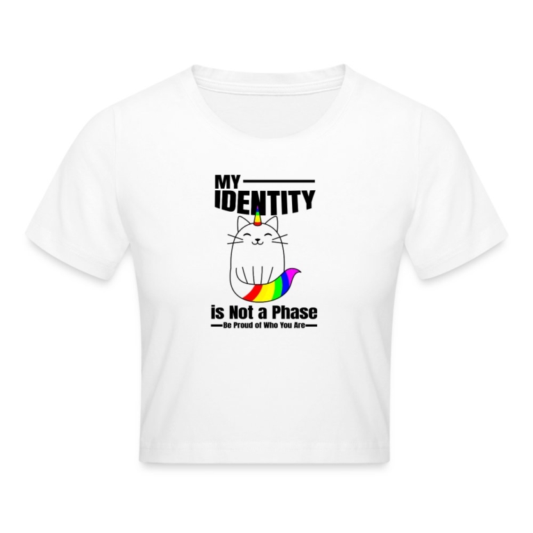my-identity-is-not-a-phase-cropped-t-shirt-weiss