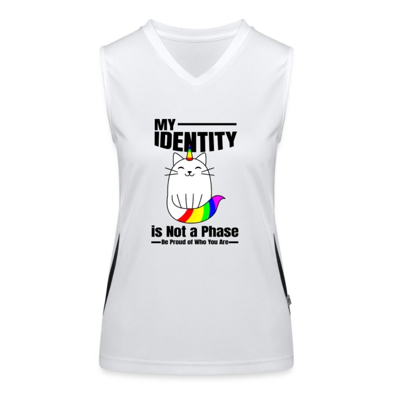 my-identity-is-not-a-phase-funktionelles-kontrast-tank-top-fuer-frauen-weiss-schwarz