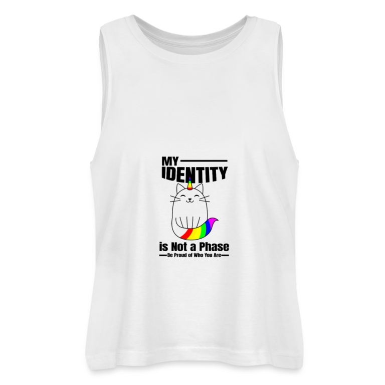 my-identity-is-not-a-phase-stanleystella-frauen-cropped-bio-tank-top-dancer-weiss