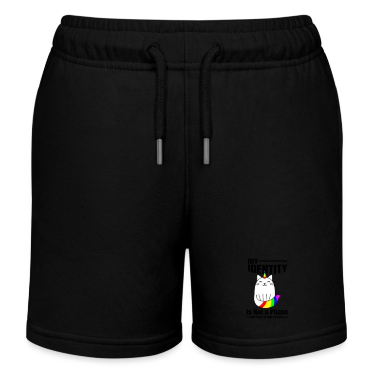 my-identity-is-not-a-phase-stanleystella-kinder-bio-joggingshorts-mini-bolter-schwarz